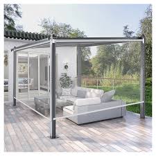Persianas Enrollables Transparentes e Impermeables para Pérgolas